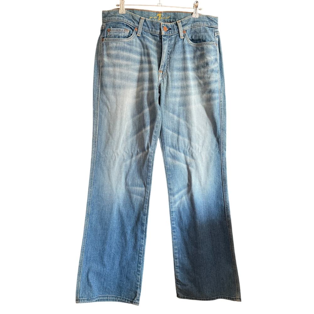 7 FOR ALL MANKIND | Women's Mid Wash A Pocket Boot Cut Jeans | Size 30